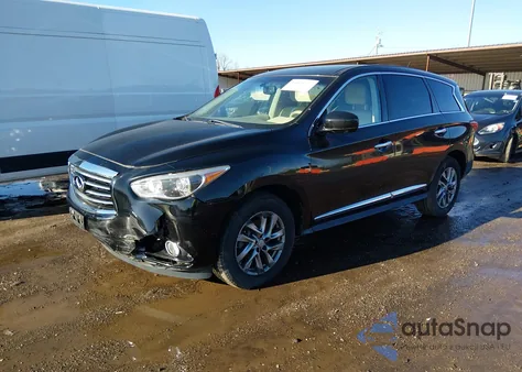 2013 Infiniti Jx35 z USA, uszkodzony, nr VIN 5N1AL0MM0DC318502